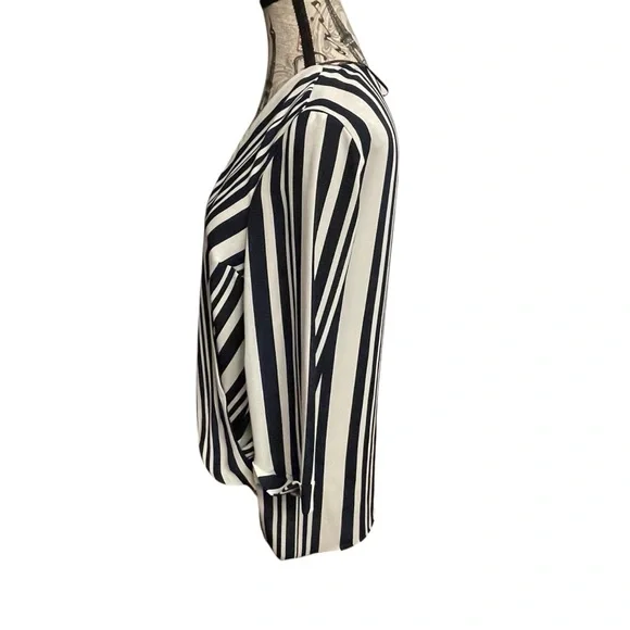 Atmosphere Navy and White Striped Blouse - Picture 2 of 6